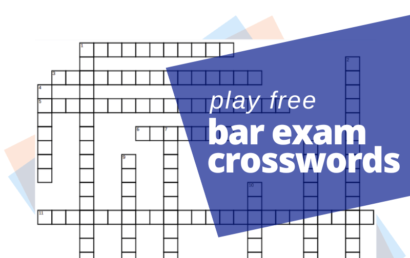 Bar Exam Crosswords, Bar Exam Games by Crushendo