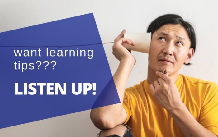 auditory learners listen up
