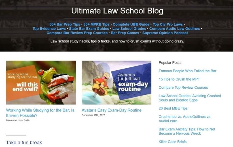 Ultimate Law School Blog: Crush Law School, Bar Exam